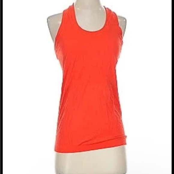 Athleta Women’s Momentum Seamless Tank Top Orange Red Size Medium - Picture 5 of 7